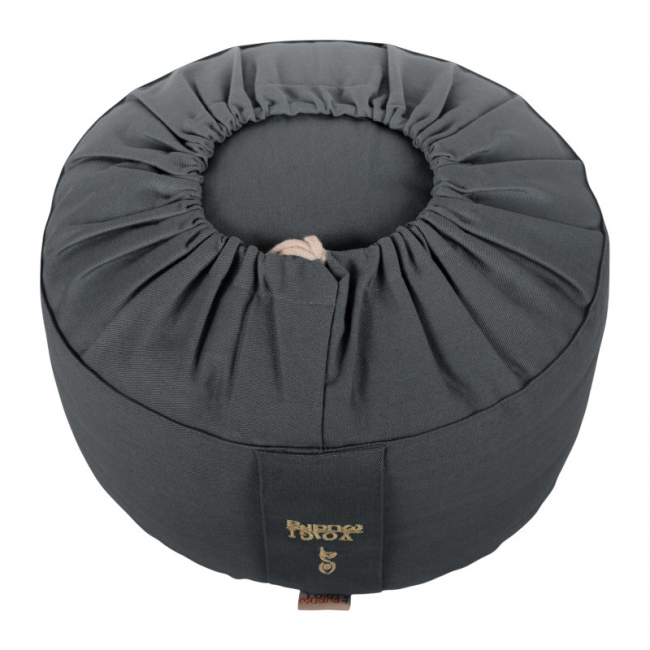 Preview: Rundkissen mittel (H: 15cm) - Grau