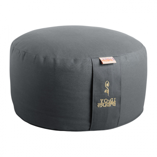 Preview: Rundkissen mittel (H: 15cm) - Grau