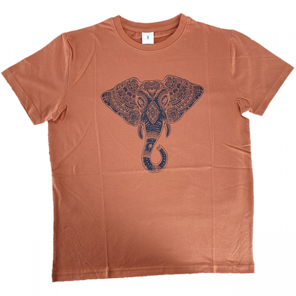 T-Shirt ''Elefant'' - Braun