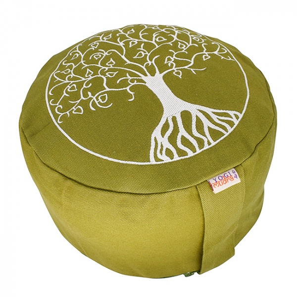 Baum des Lebens kissen (H: 17cm) - Olivgrün