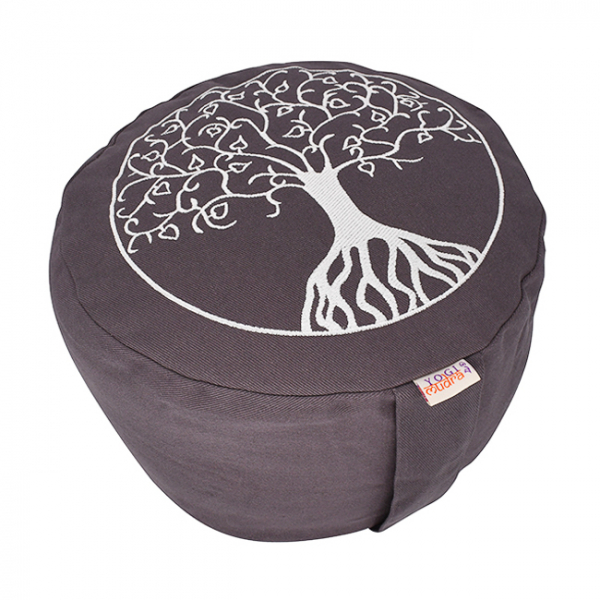 Baum des Lebens kissen (H: 17cm) - Grau