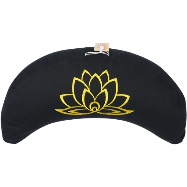 Halbmondkissen  ''Lotus'' - Schwarz