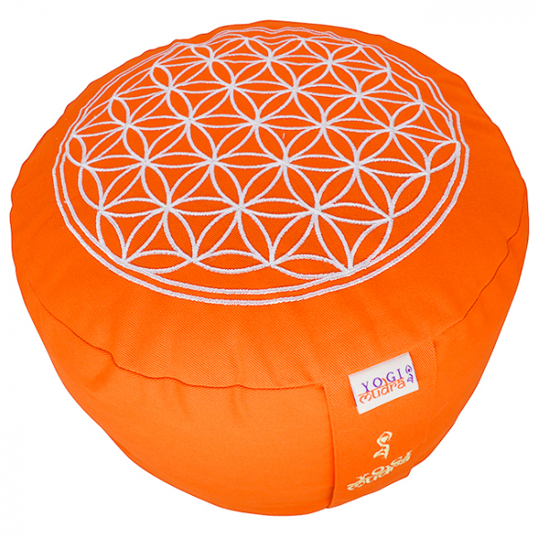 Blume des Lebens kissen (H: 15cm) - Orange