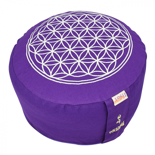 Blume des Lebens kissen (H: 17cm) - Purple