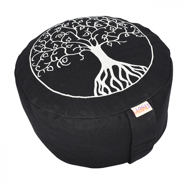 Baum des Lebens kissen (H: 10cm) - Schwarz