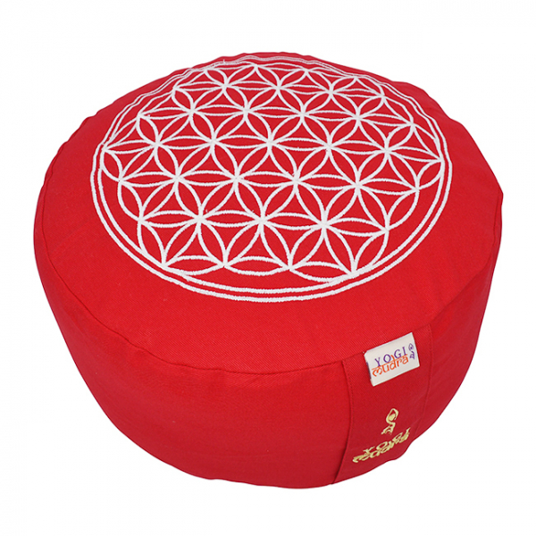 Blume des Lebens kissen (H: 15cm) - Rot
