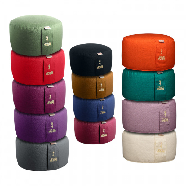 Ersatzbezug für Yogakissen rund Ø33x20 cm mit Kordelzug